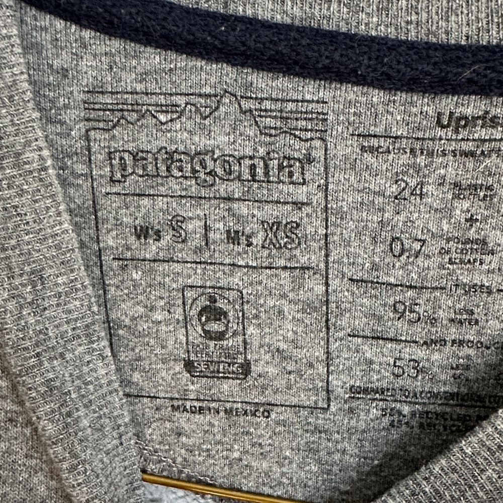 Patagonia Men's or Women’s (Unisex) Charcoal Gray Crewneck Sweater/Sweatshirt - Picture 2 of 9